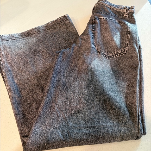 NWOT, City Blues Wide Leg Cotton Terry Knit Jeans, size 4 - Picture 5 of 6